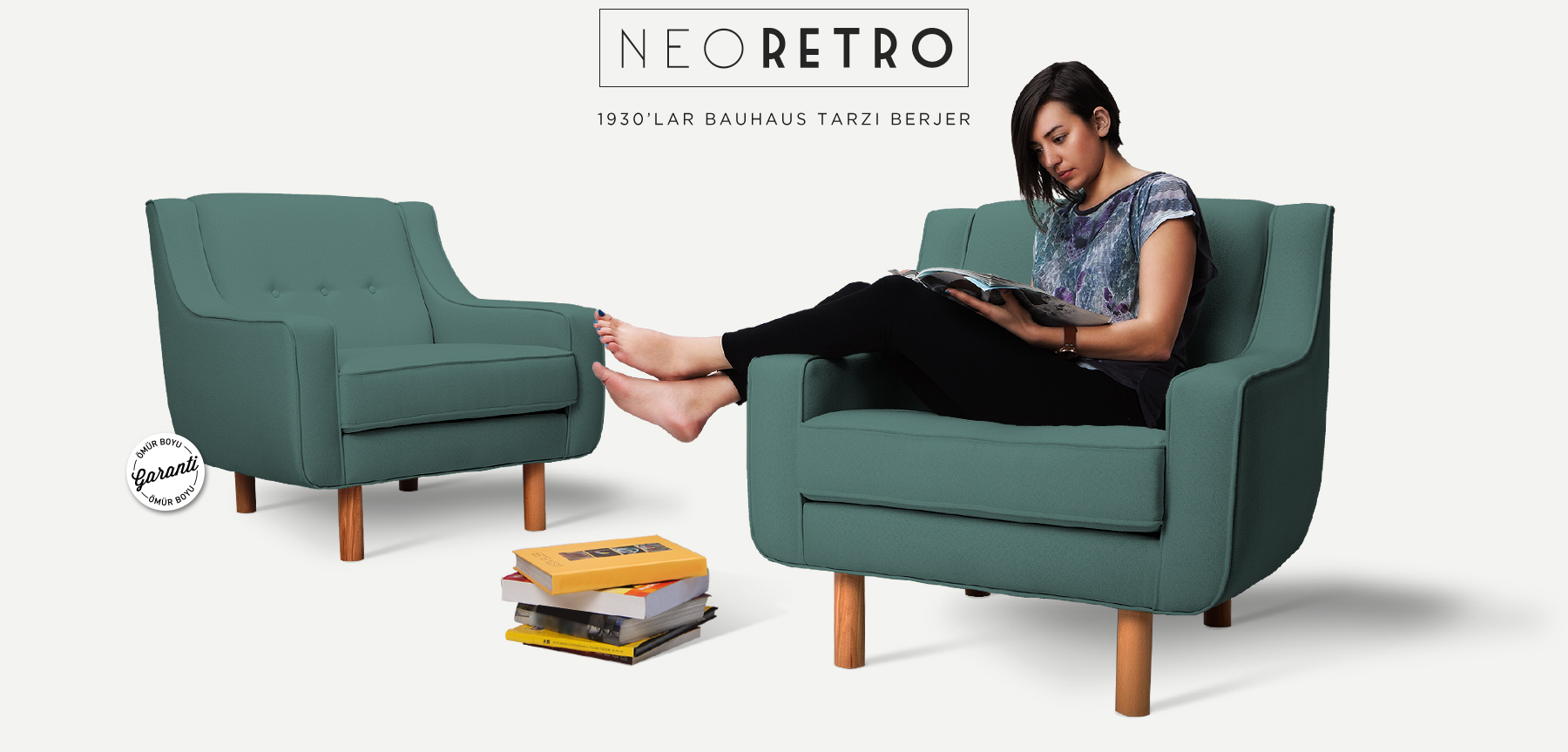 neoretro™ berjer mavi resmi