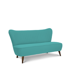 soho™ ikili turkuaz retro kanepe resmi