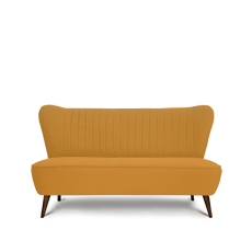 soho™ ikili hardal retro kanepe resmi