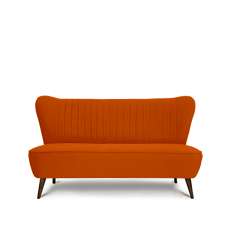 soho™ ikili turuncu retro kanepe