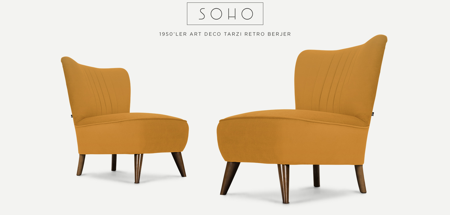 soho™ retro berjer hardal resmi