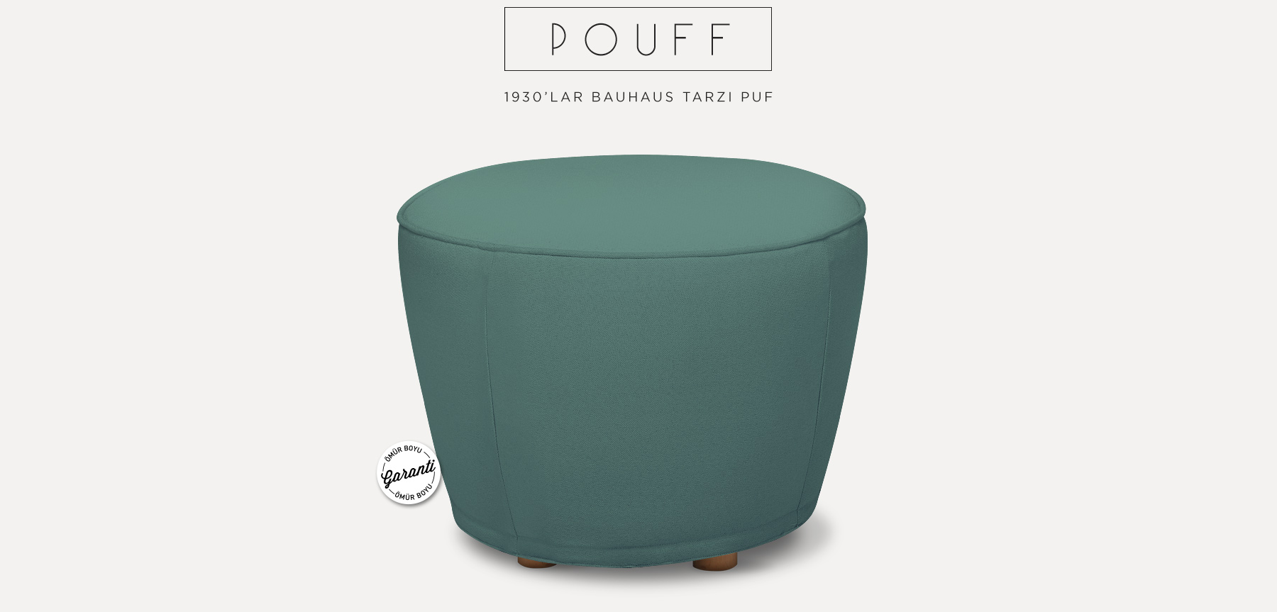 neoretro™ pouff puf mavi resmi