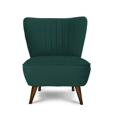 soho™ retro berjer petrol yeşili resmi