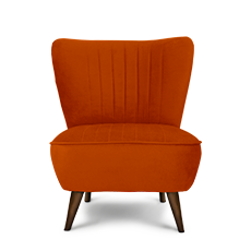 soho™ retro berjer turuncu resmi