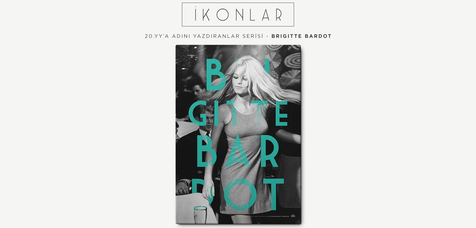 brıgıtte bardot retro kanvas tablo resmi