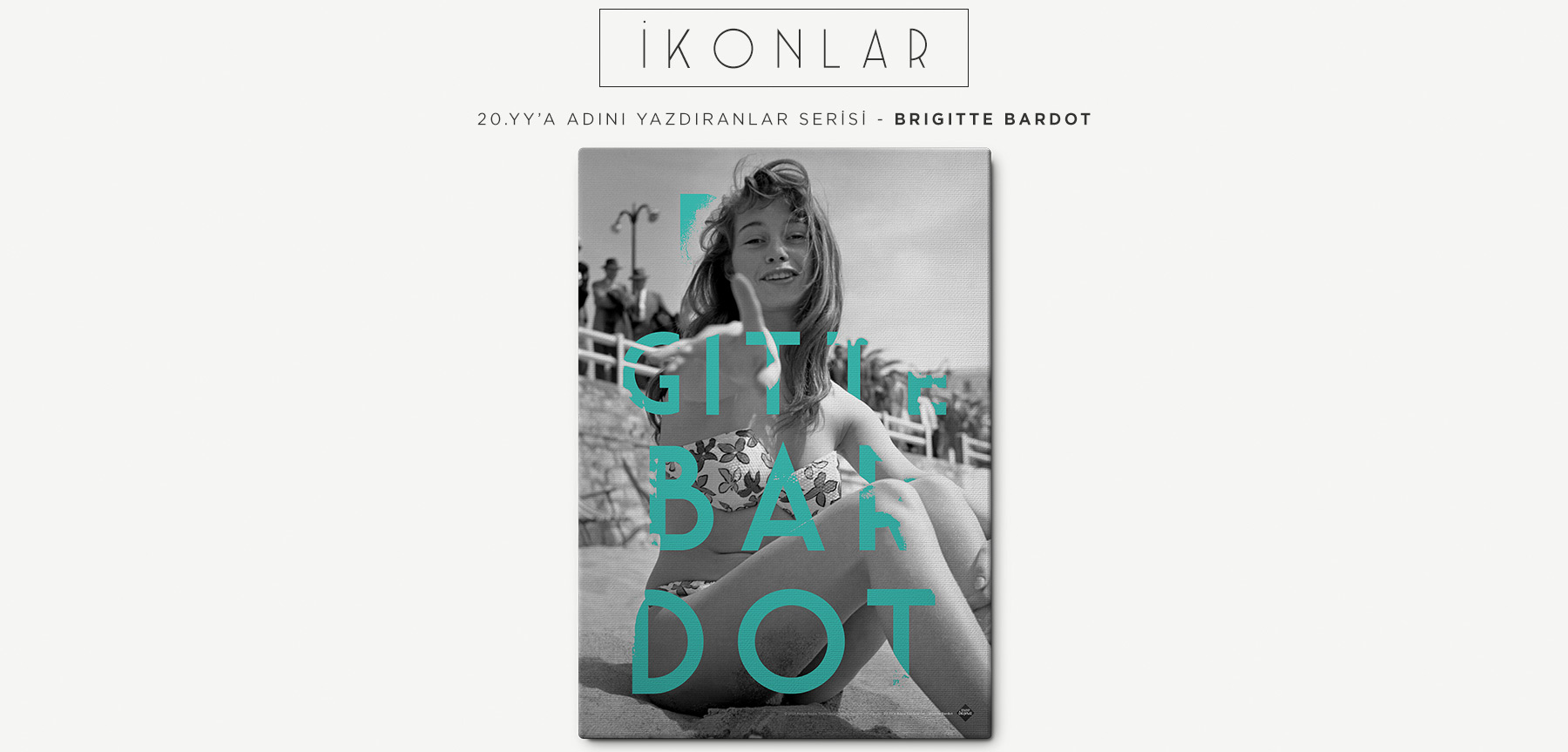brıgıtte bardot 2 retro kanvas tablo resmi