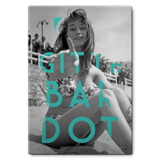 brıgıtte bardot 2 retro kanvas tablo resmi