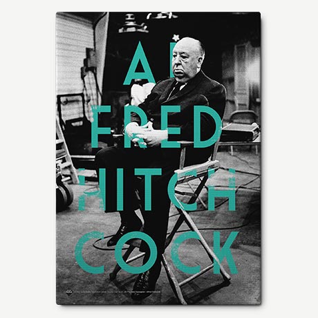 alfred hıtchcock retro kanvas tablo resmi