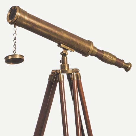 zoom xl antik pirinç teleskop resmi