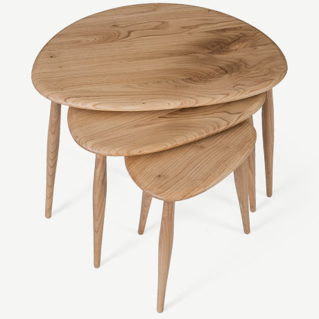ercol "nest of table" zigon sehpa resmi
