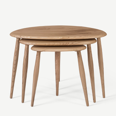 ercol "nest of table" zigon sehpa resmi