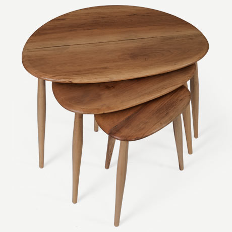 ercol "nest of table" zigon sehpa resmi