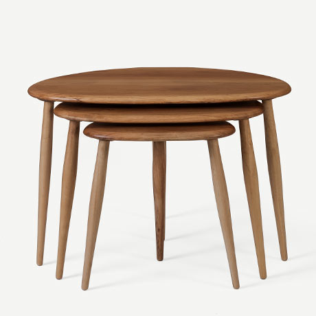 ercol "nest of table" zigon sehpa resmi