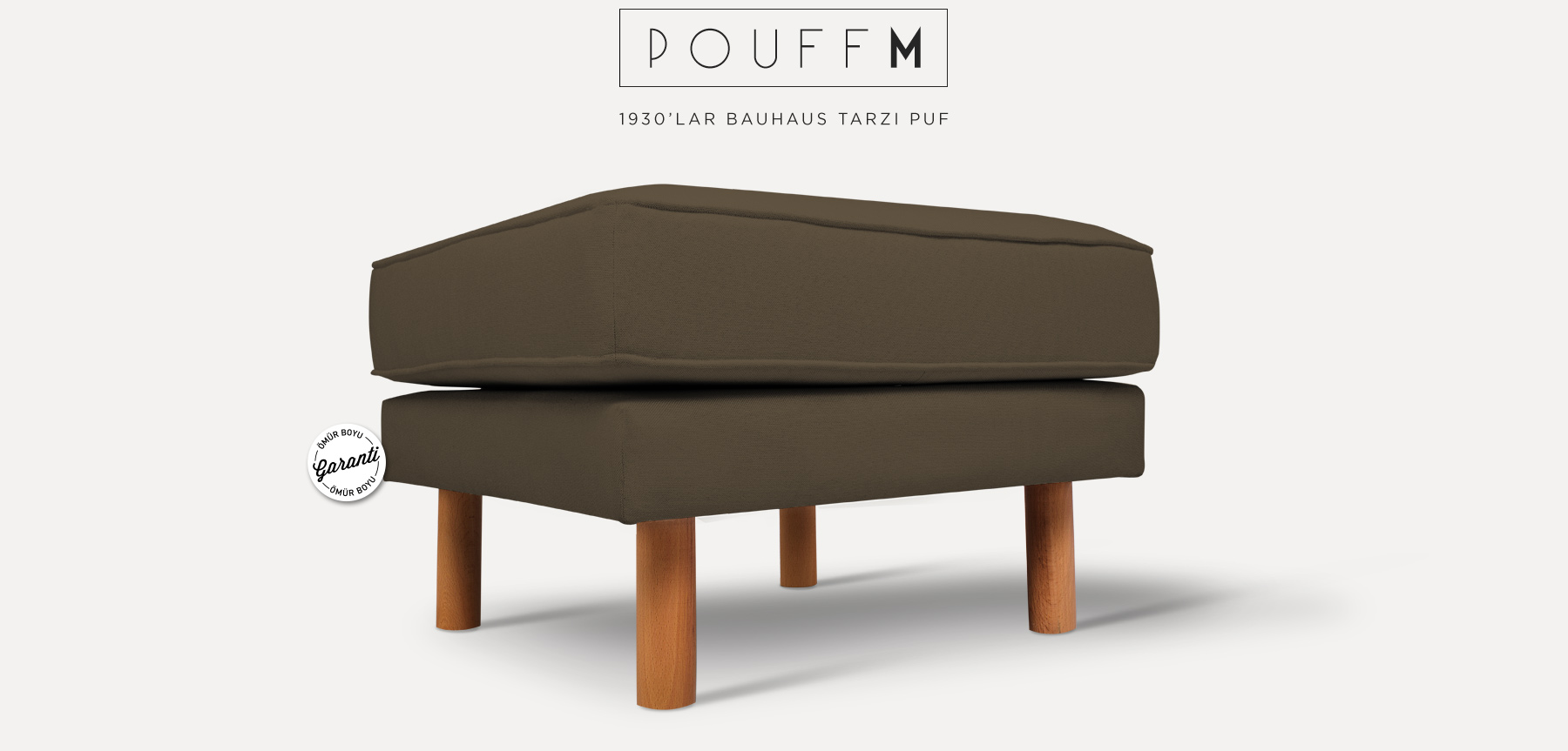 neoretro™ pouff m kahverengi puf resmi