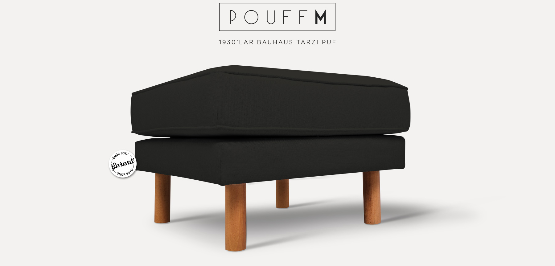 neoretro™ pouff m siyah puf resmi