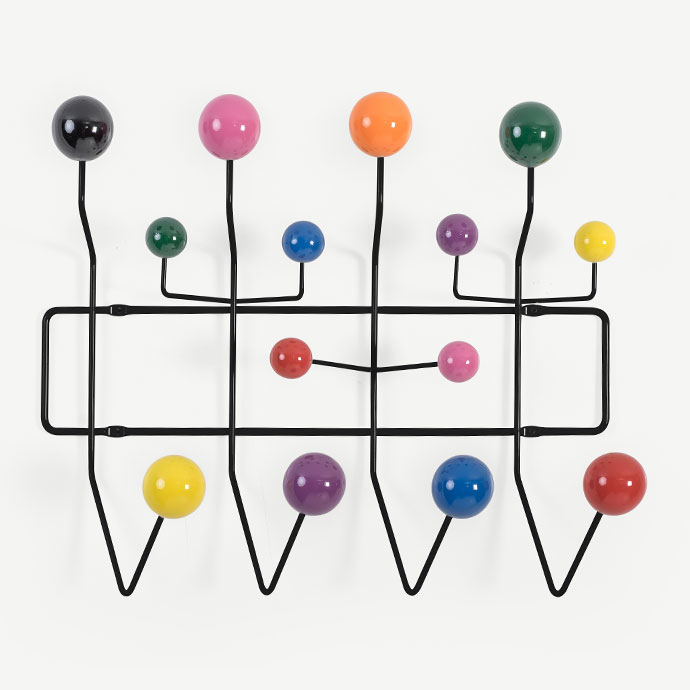 charles eames hang ıt all renkli toplu siyah askılık