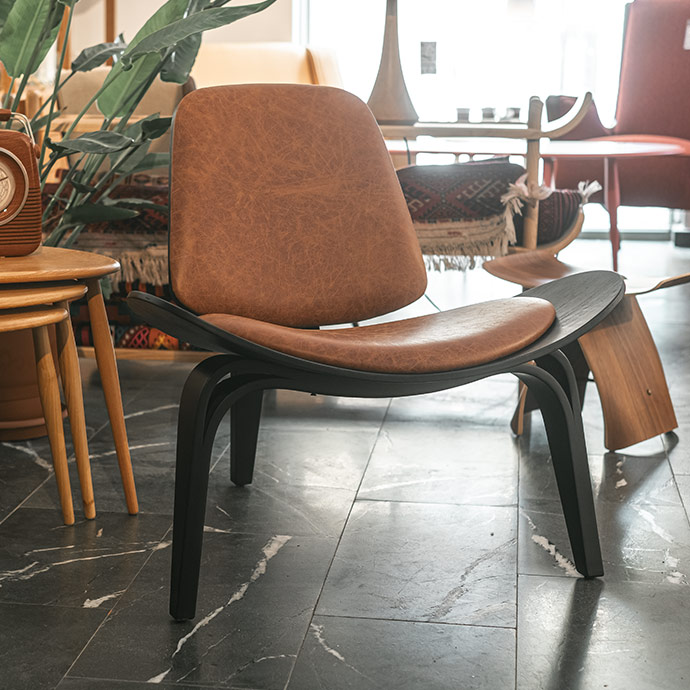 shell plywood chair resmi