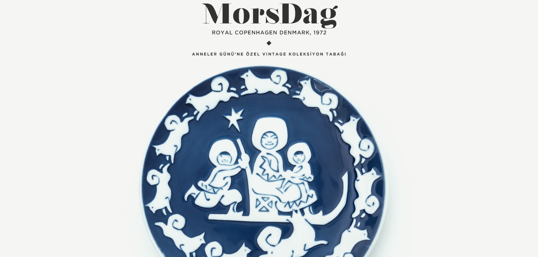 royal copenhagen mors dag koleksiyon tabağı resmi
