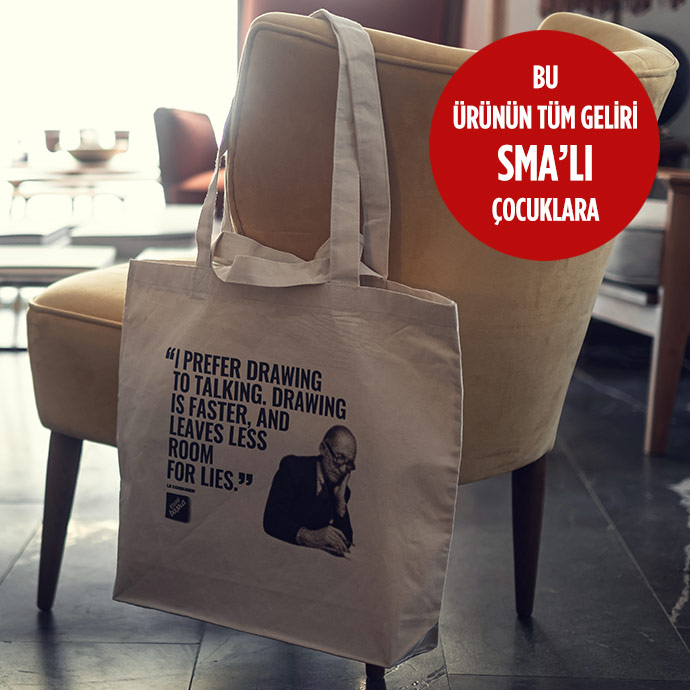 ham bez tote bag | le corbusıer resmi