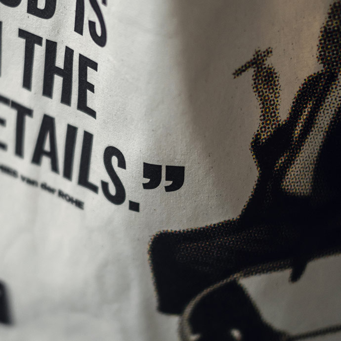ham bez tote bag | ludwıg mıes van der rohe resmi