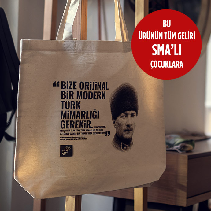 ham bez tote bag | mustafa kemal atatürk resmi