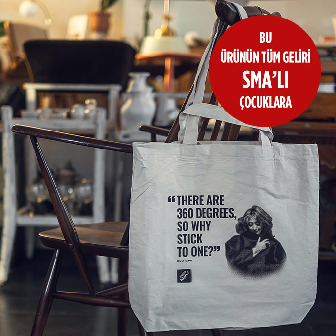 ham bez tote bag | zaha hadıd resmi