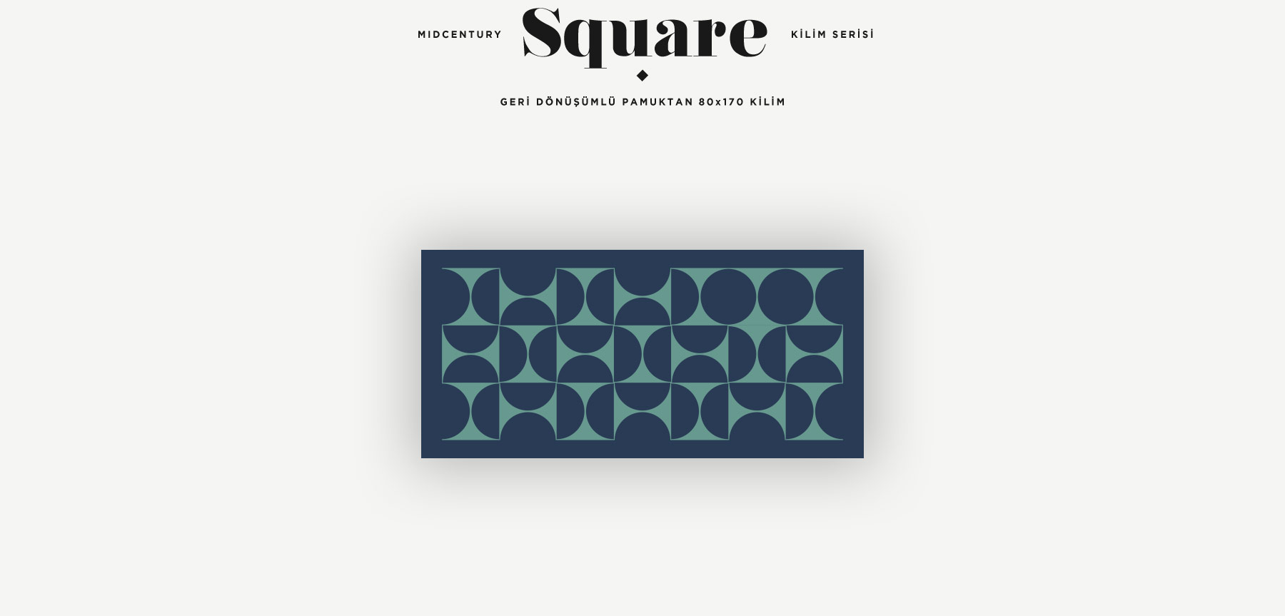 midcentury square kilim serisi resmi