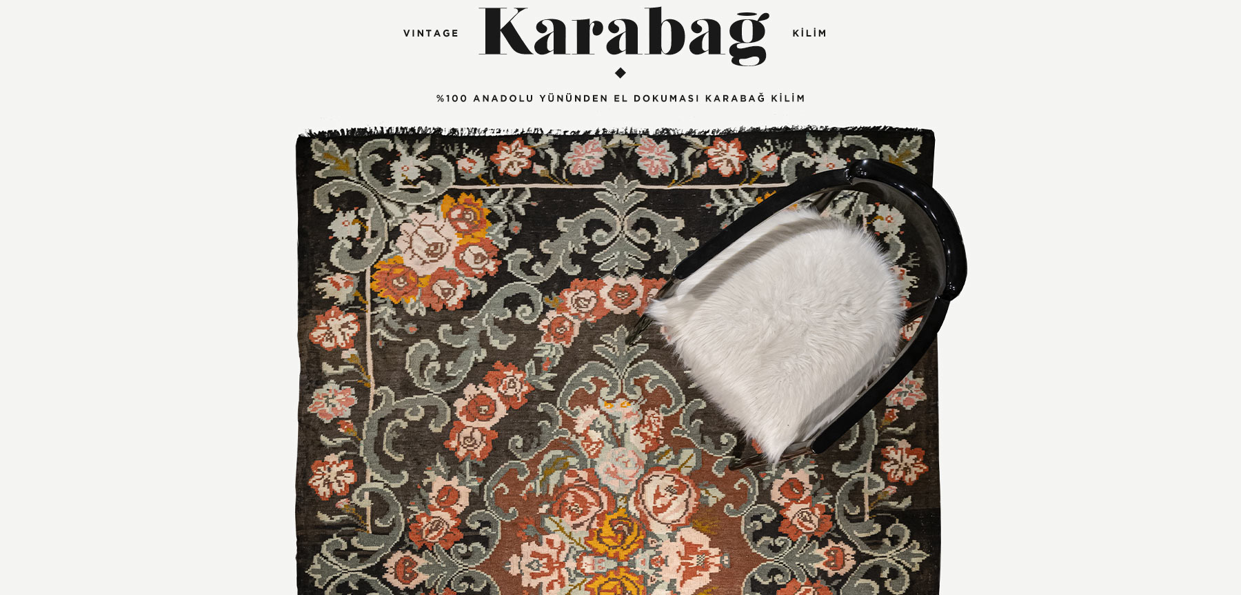 vintage karabağ kilimi 4,81 m2 resmi