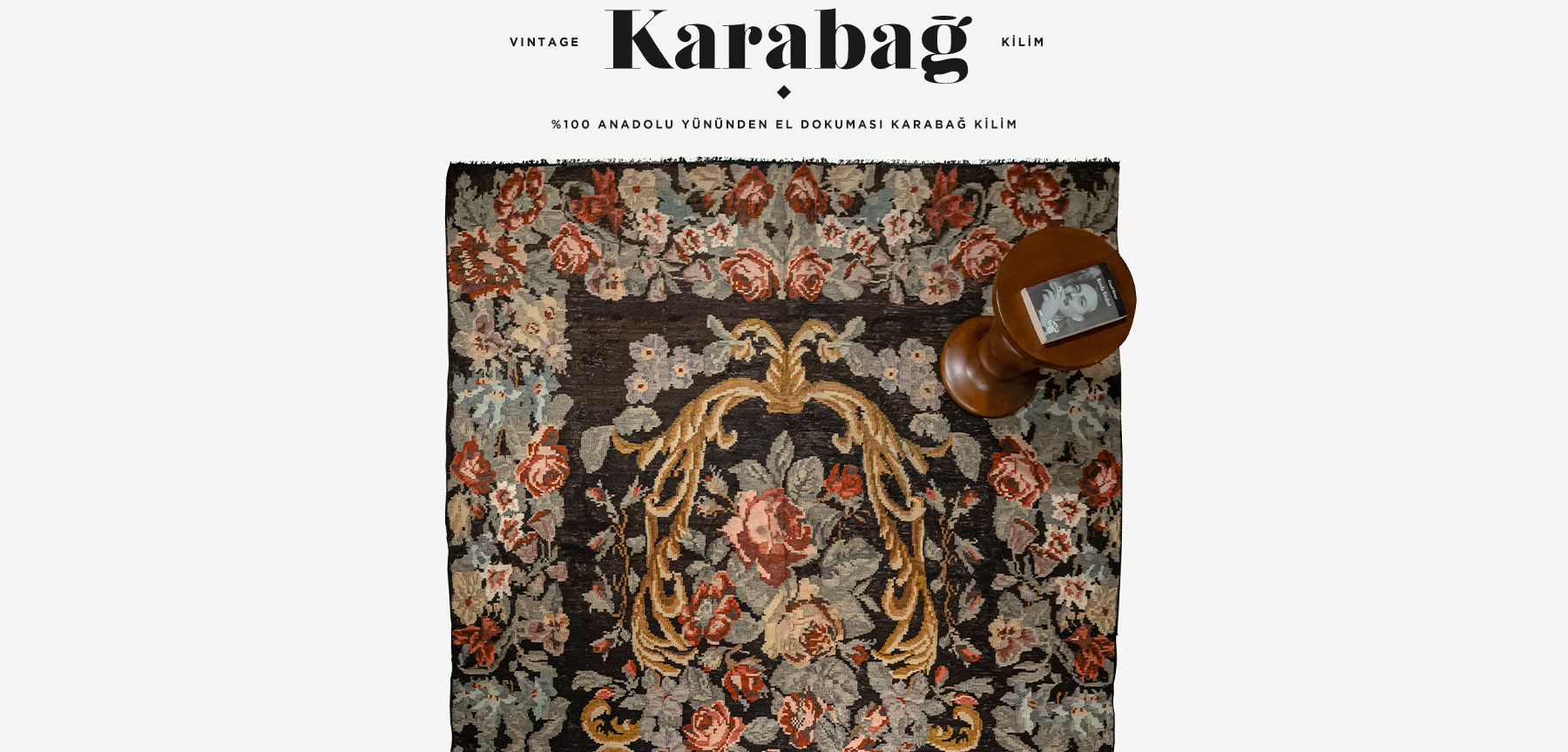 vintage karabağ kilimi 6,84 m2 resmi