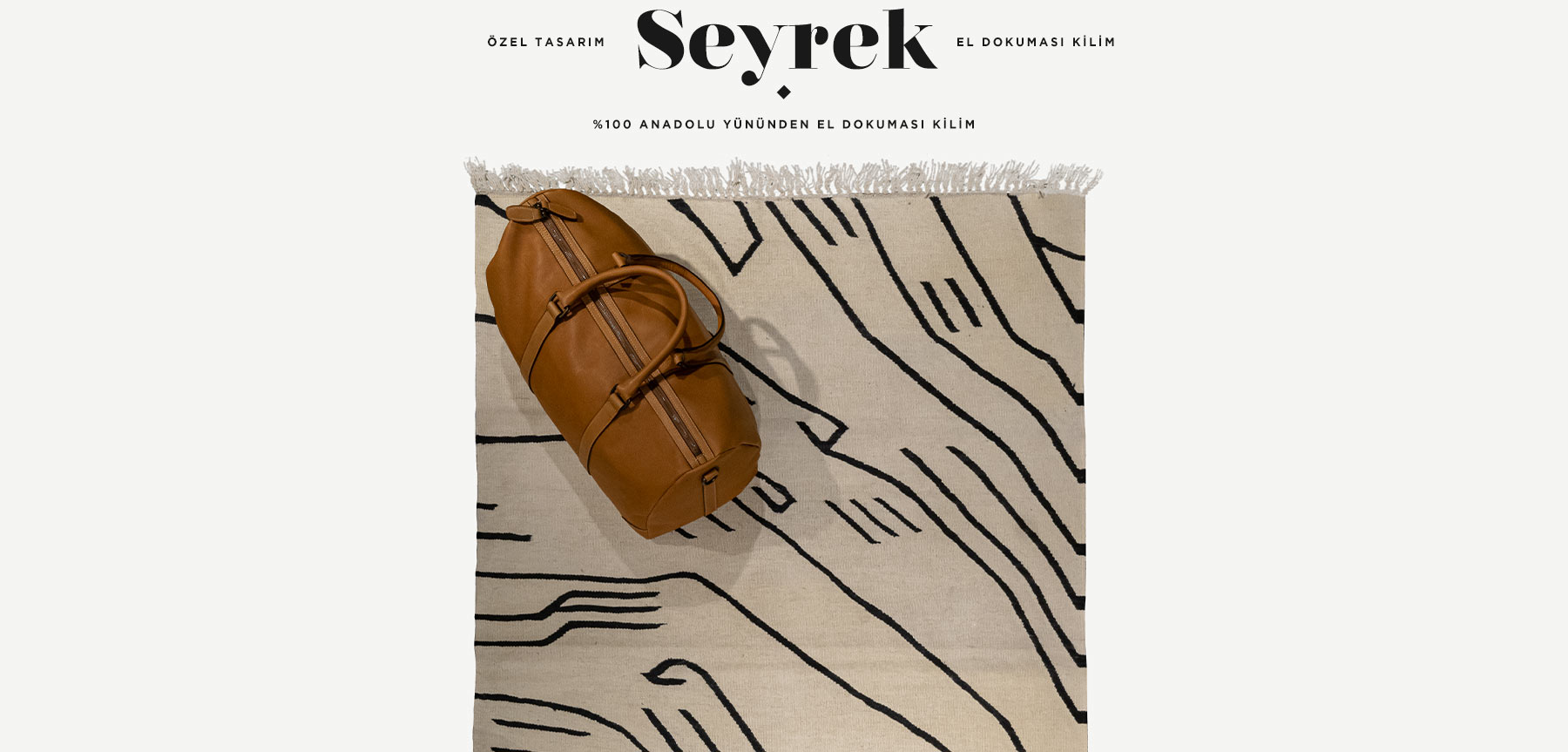 seyrek el dokuması kilim 2,10 m2 resmi