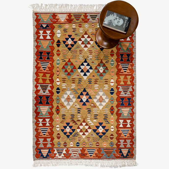 piramit el dokuması kilim 2,12 m2 resmi