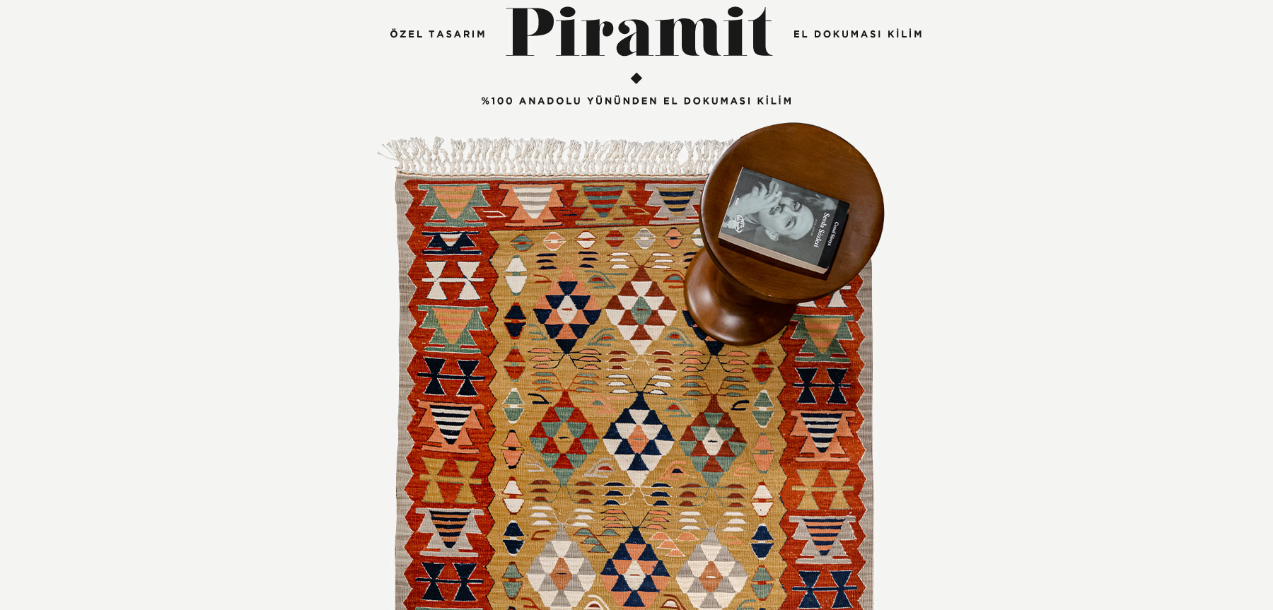 piramit el dokuması kilim 2,12 m2 resmi