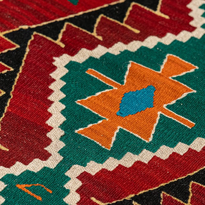uşak el dokuması kilim 2,03 m2 resmi