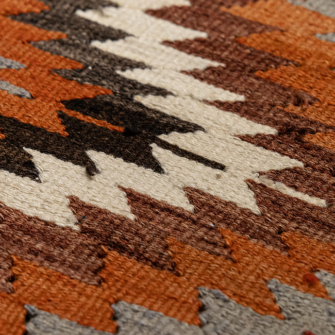vintage uşak el dokuması kilim 2,40m2 resmi