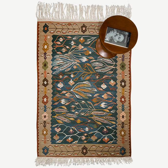 orman el dokuması kilim 1,91 m2 resmi