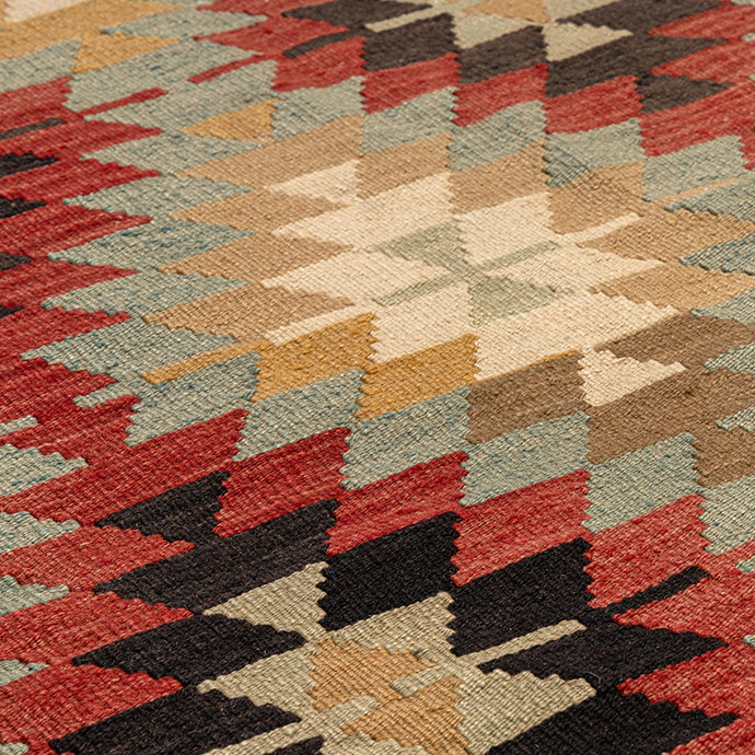 vintage afyon sandıklı el dokuması kilim 4,99 m2 resmi