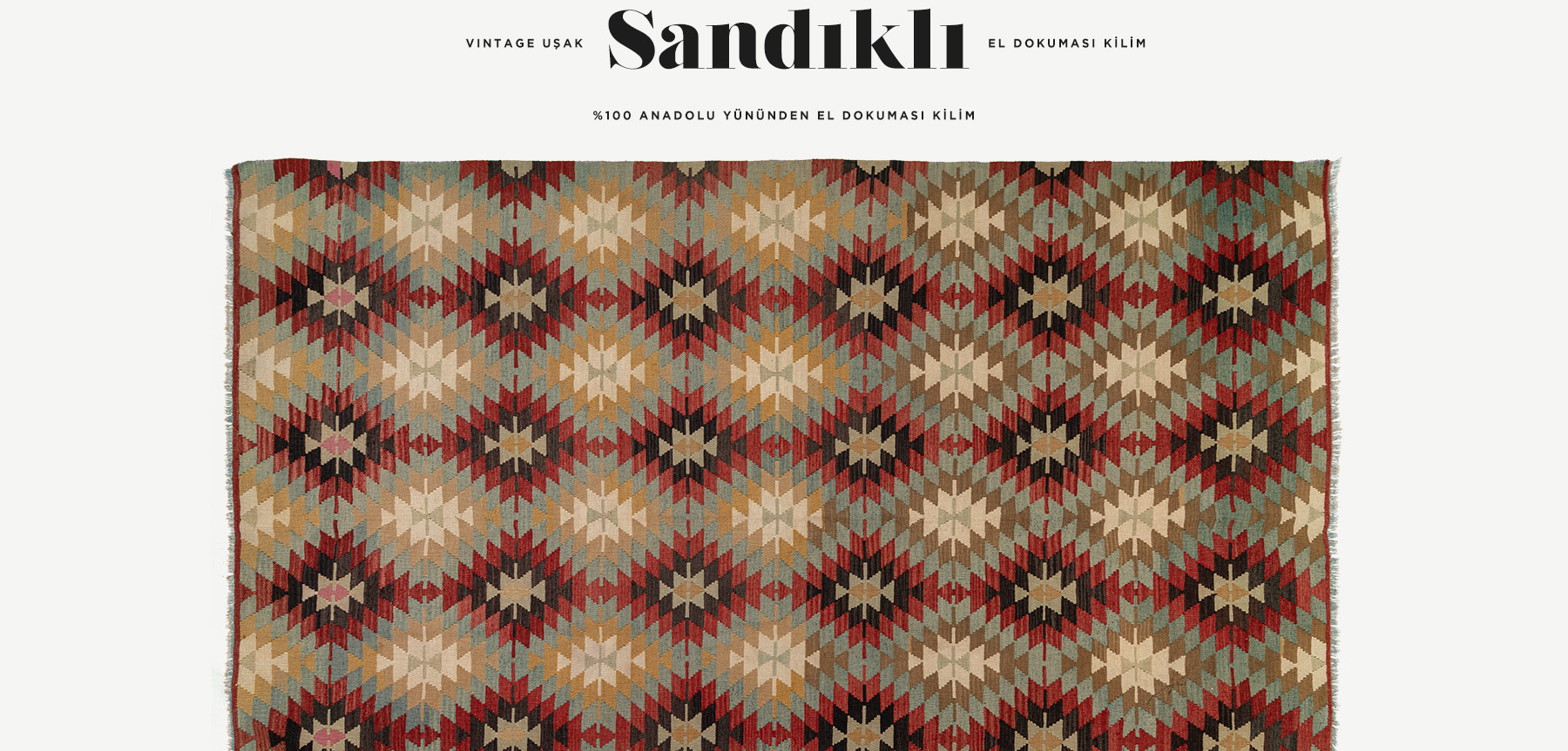 vintage afyon sandıklı el dokuması kilim 4,99 m2 resmi