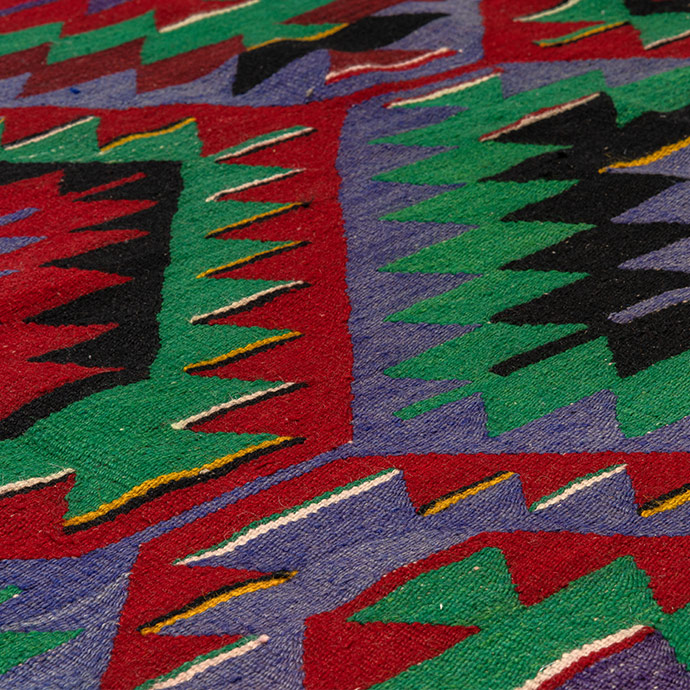 vintage uşak el dokuması kilim 6,53 m2 resmi