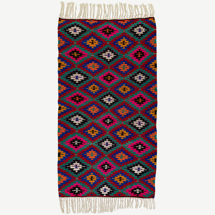vintage antalya el dokuması kilim 5,21 m2 resmi