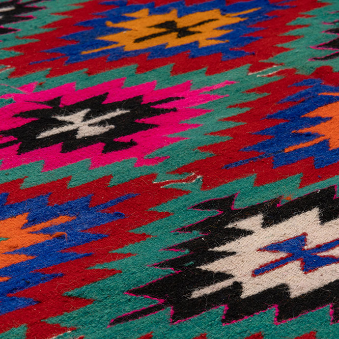 vintage antalya el dokuması kilim 5,21 m2 resmi