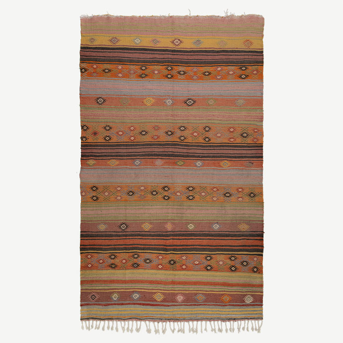 vintage manisa selendi cicim el dokuması kilim 5,03 m2 resmi