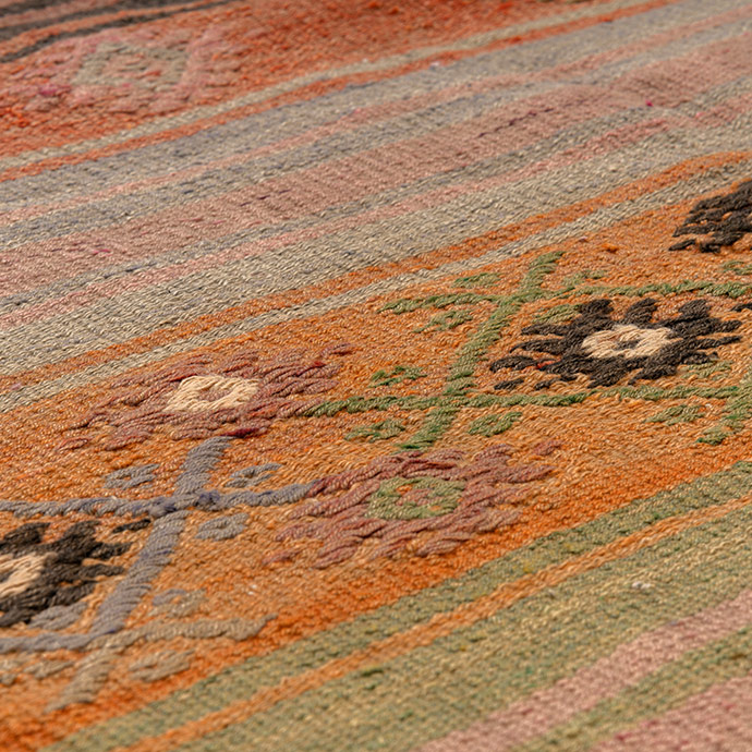 vintage manisa selendi cicim el dokuması kilim 5,03 m2 resmi