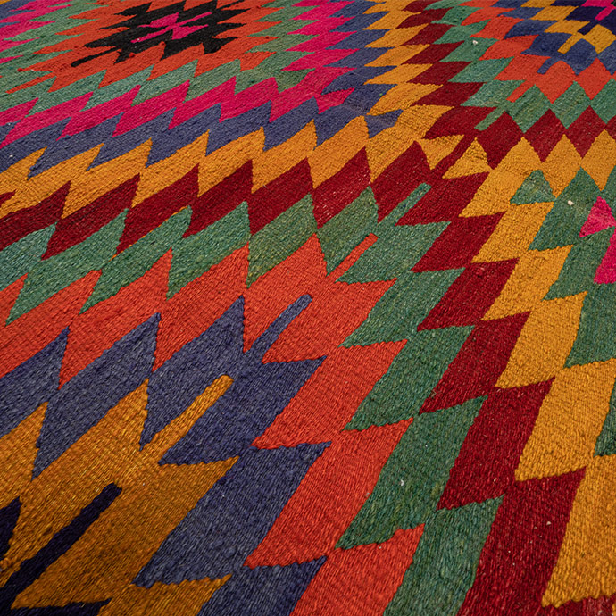 vintage antalya el dokuması kilim 5,44 m2 resmi
