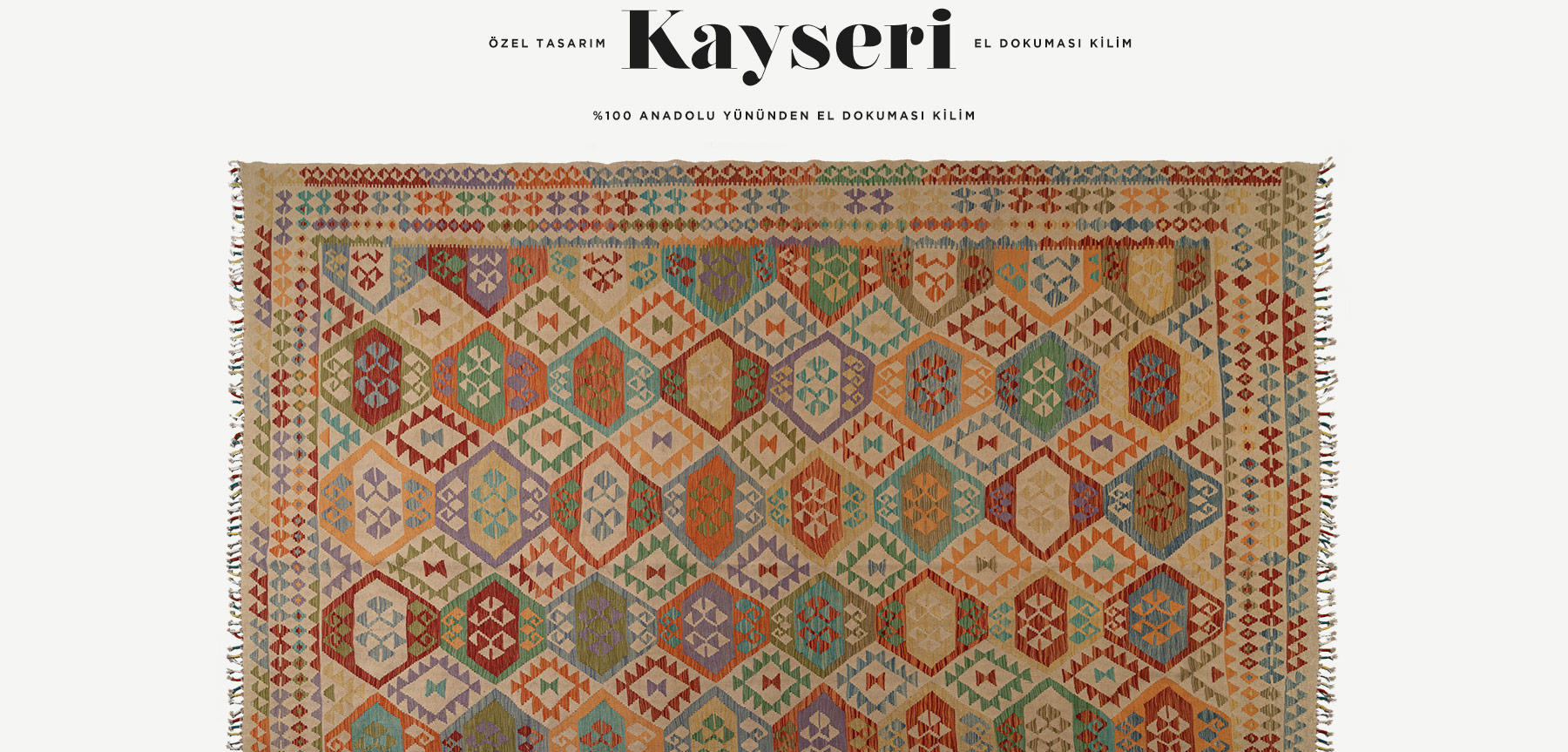 kayseri el dokuması kilim 12,30 m2 resmi