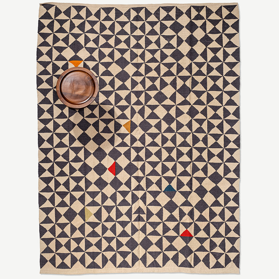 cross minor el dokuması kilim 179x234, 4,20 m2 resmi