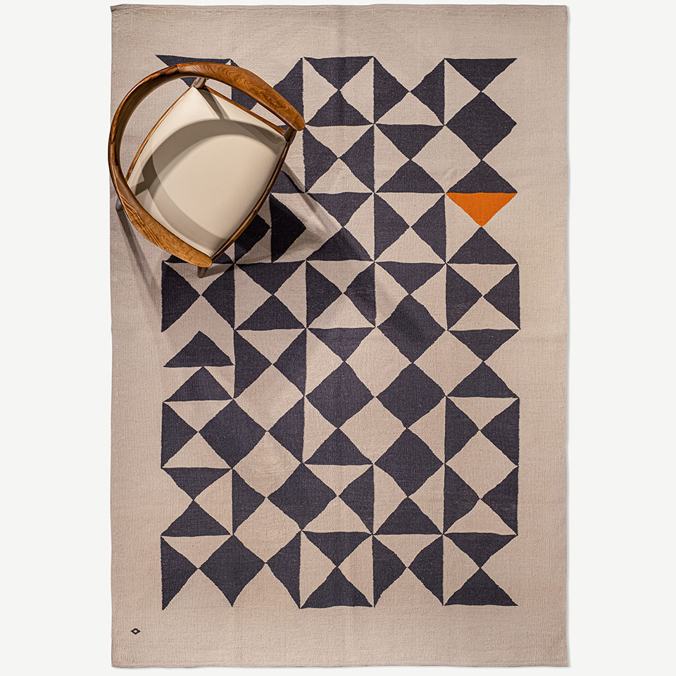 cross major el dokuması kilim 172x250, 4,30 m2 resmi