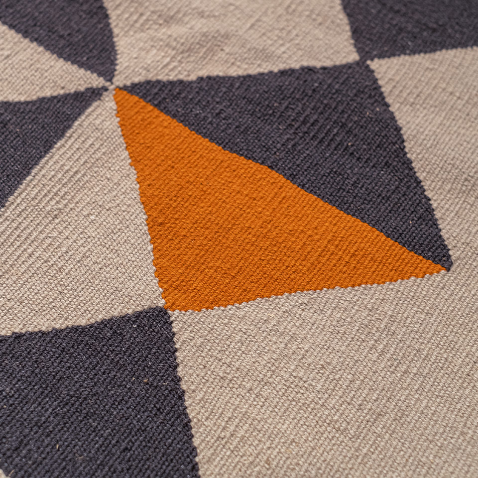 cross major el dokuması kilim 172x250, 4,30 m2 resmi