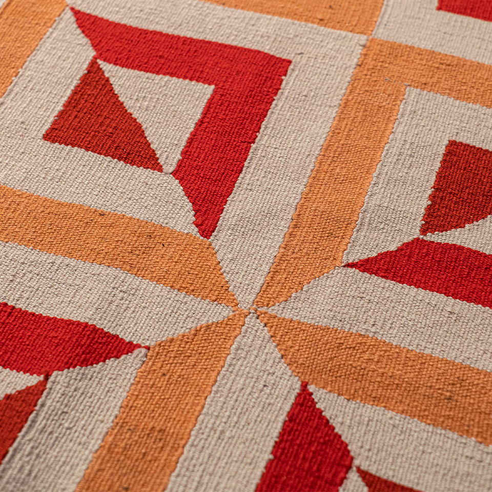 illusion el dokuması kilim 172x236, 4,10 m2 resmi