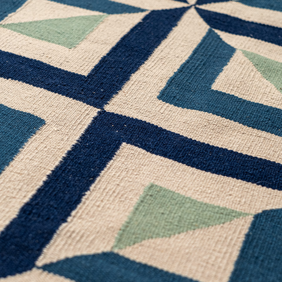 illusion el dokuması kilim 170x232, 4 m2 resmi