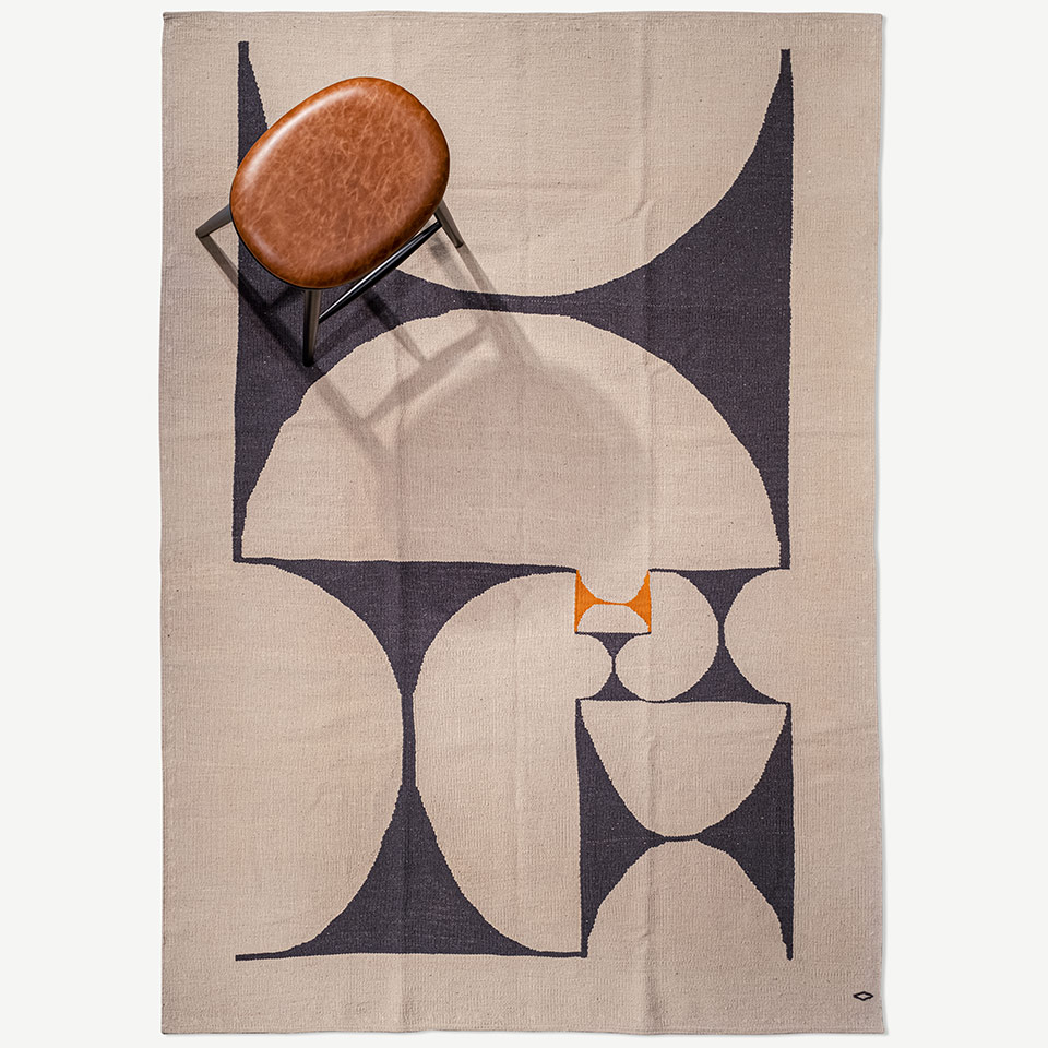 golden ratio el dokuması kilim 167x238, 4 m2 resmi